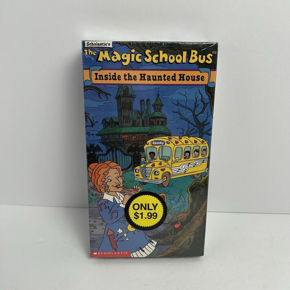 The Magic School Bus Inside The Haunted House (VHS 1995) RARE New Sealed